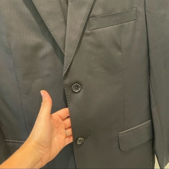 Pronto Uomo Modern Suit, Charcoal Suit 100% Wool - Picture 13 of 16